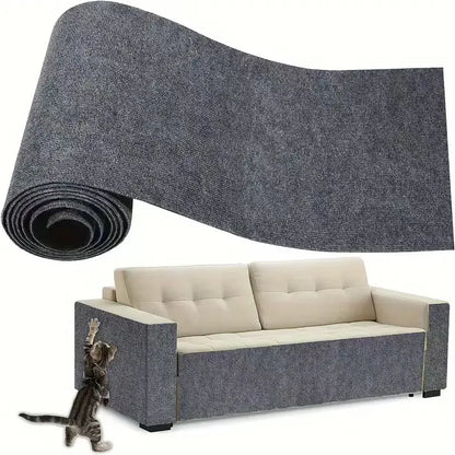 Cat Scratch Protector for Home Furniture - Easy Installation Anti-Scratch Sticky Pad, Protects Leather Couch Arms & Corners, Iridescent Stained Glass Decorative Sticker Window Film, Sofa Arms
