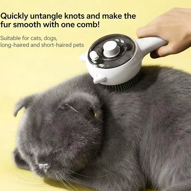 Right-Handed Plastic Pet Deshedding Brush 
