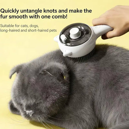 Right-Handed Plastic Pet Deshedding Brush 